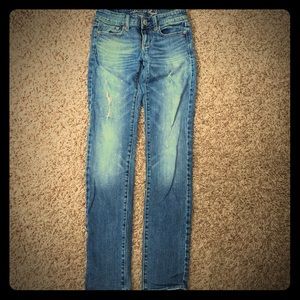 American Eagle Outfitters distressed skinny jeans
